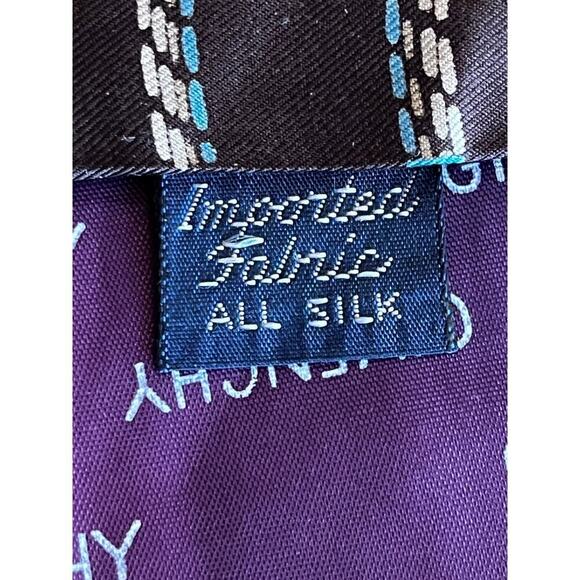 Givenchy Gentlemen Paris Men's Neck Tie. SILK. Brown/tan/blue striped. office - Picture 5 of 6